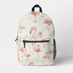 Sac À Dos Imprimé Flamant rose coupé