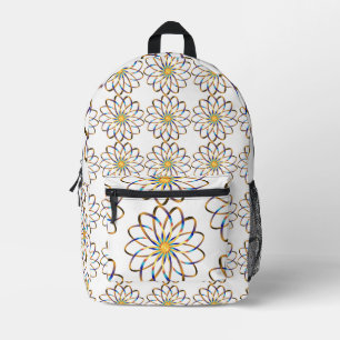 Sac À Dos Imprimé Fleur abstraite de blu