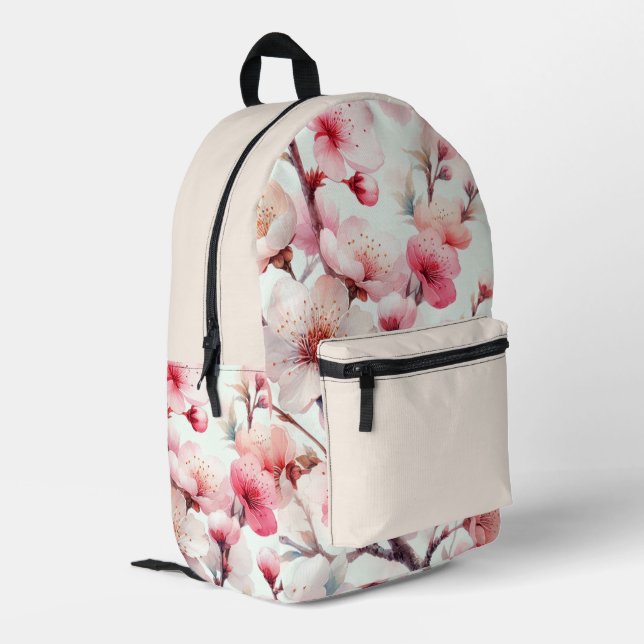 Sac À Dos Imprimé Fleur de Cerisier (Coin arrière gauche)