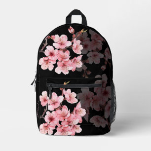 Sac À Dos Imprimé Fleur de cerisier rose noir