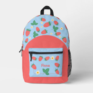 Sac À Dos Imprimé Fleur de fraise Mini personnalisable