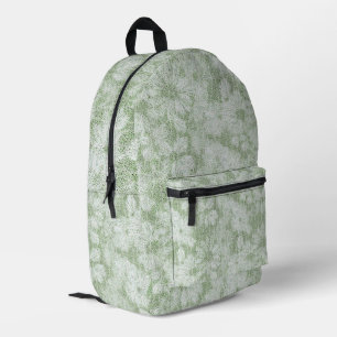 Sac À Dos Imprimé Fleur de Pâquerette Veloutée Vert Citron