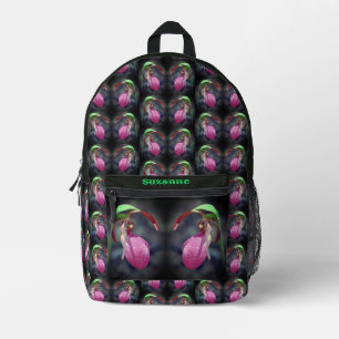 Sac À Dos Imprimé Fleur d'orchidée rose Lady Personnalisée