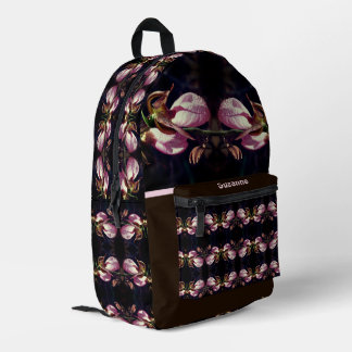 Sac À Dos Imprimé Fleur d'orchidée rose Lady Personnalisée