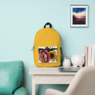 Sac À Dos Imprimé Fleur inspirée de la porcelaine