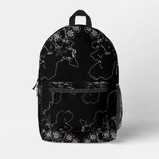 Sac À Dos Imprimé Fleur nocturne