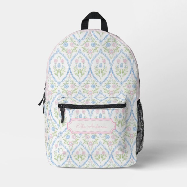 Sac À Dos Imprimé Fleur pastel grandmillénaire (Recto)