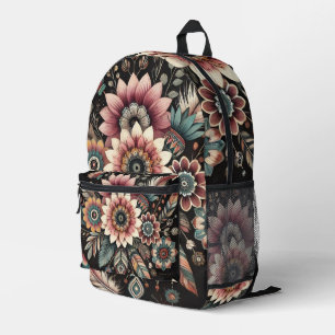 Sac À Dos Imprimé Fleurs Bohèmes du Soir