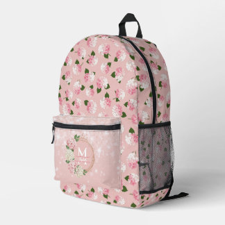 Sac À Dos Imprimé Fleurs de jardin vintage personnalisées