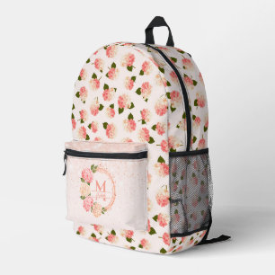 Sac À Dos Imprimé Fleurs de jardin vintage personnalisées