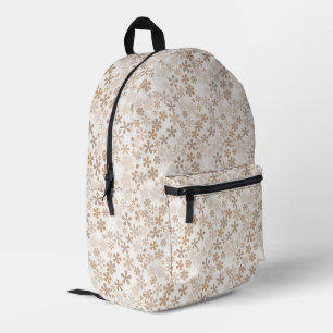 Sac À Dos Imprimé Fleurs de marguerite beige esthétique florale Dits