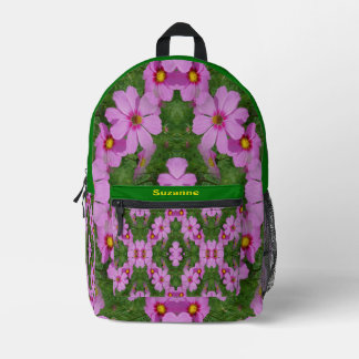 Sac À Dos Imprimé Fleurs de marguerite rose Cosmos Abstrait Personna