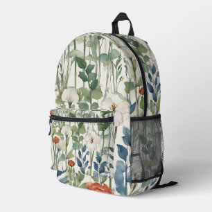 Sac À Dos Imprimé Fleurs de printemps Art aquarelle