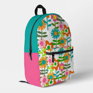 Sac À Dos Imprimé Fleurs de style années 60