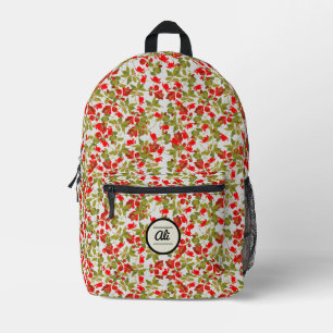 Sac À Dos Imprimé Fleurs rouges 2