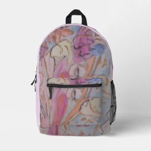 Sac À Dos Imprimé Floral Abstrait