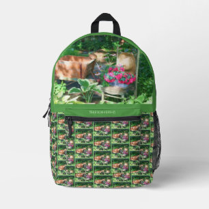 Sac À Dos Imprimé Flower Garden Antique Chaise personnalisée