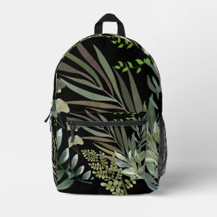 Sac À Dos Imprimé Foliole botanique de la fougère florale de la Sage