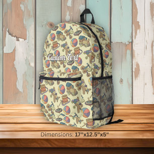 Sac À Dos Imprimé Fond d'icônes de jouets