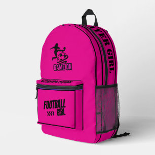 Sac À Dos Imprimé Football, Joueuse de football, Équipe, Duffle cade