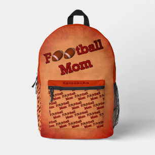 Sac À Dos Imprimé Football Maman mignonne Personnalisée