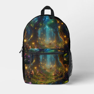 Sac À Dos Imprimé Forêt Enchantée des Lumières de Jugnu