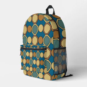 Sac À Dos Imprimé Formes Géométriques Mi-Siècle Moderne Retour À L'É