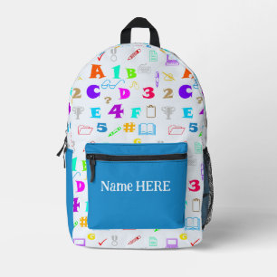 Sac À Dos Imprimé Fournitures et technologie de l'école pour enfants