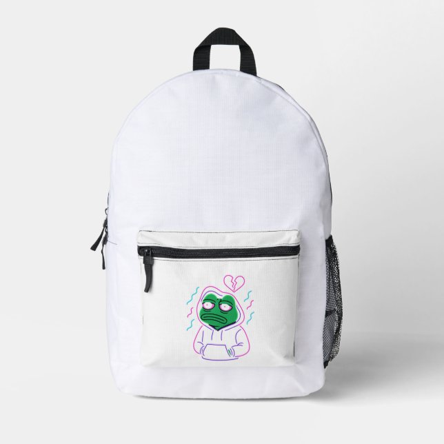 Sac À Dos Imprimé Frog art Light - music mital lover T-Shirt (Recto)