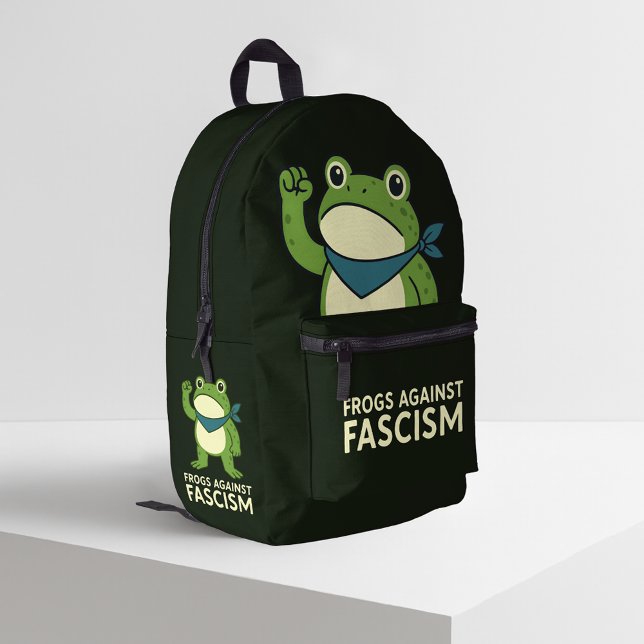 Sac À Dos Imprimé Frogs Against Fascism Portland Frog Protest (Créateur téléchargé)