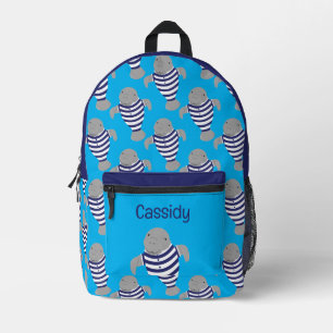 Sac À Dos Imprimé Fun Retro maillot de bain Manatee Animal Enfants N
