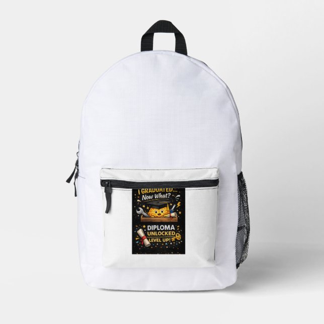 Sac À Dos Imprimé Funny Graduation Shirt – I Graduated Now What (Recto)