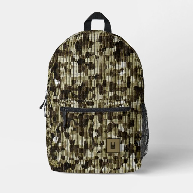 Sac À Dos Imprimé Futur de serpent de bois numérique camo (Recto)