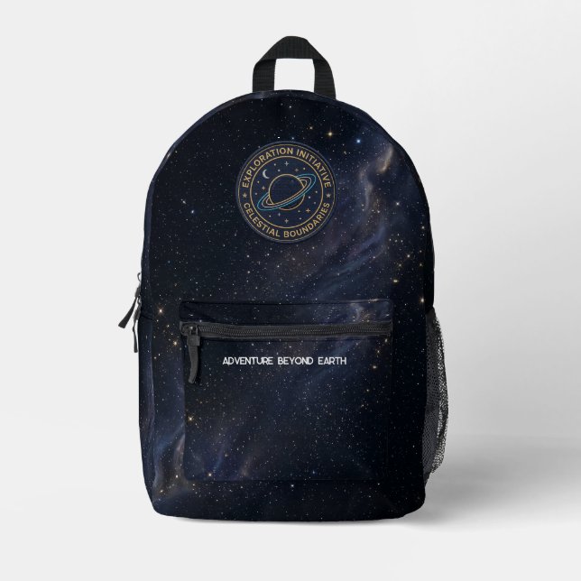 Sac À Dos Imprimé Galactic Stars & Space Explorer Backpack (Recto)
