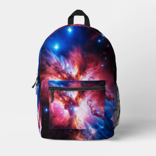Sac À Dos Imprimé Galaxie d'étoiles de l'espace de nébuleuse colorée
