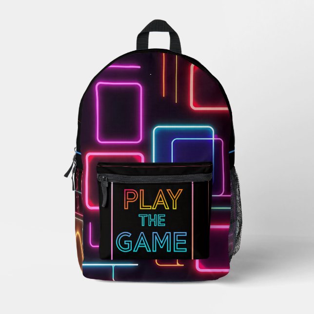 Sac À Dos Imprimé gamer style backpack  (Recto)