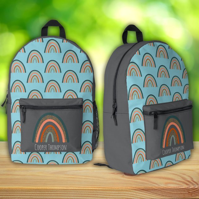 Sac À Dos Imprimé Garçons arc-en-ciel bleus mignons  (Créateur téléchargé)