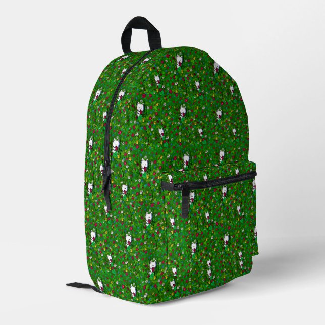 Sac À Dos Imprimé Garden Westies KiniArt  (Coin arrière gauche)