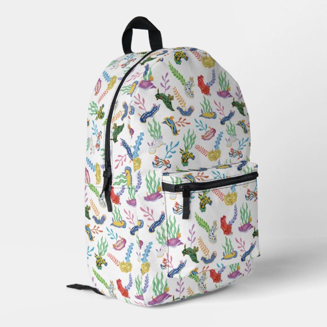 Sac À Dos Imprimé Gathering of Nudibranchs | Ocean Art Design (Coin arrière gauche)