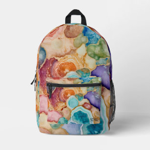 Sac À Dos Imprimé Géode d'agate coloré (7)