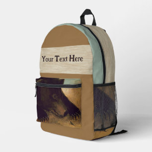 Sac À Dos Imprimé George Catlin - Ours et souris grizzly