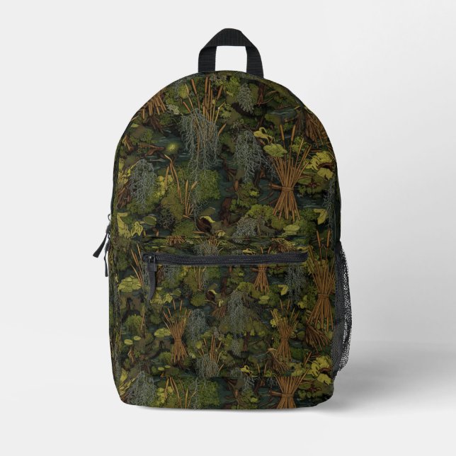 Sac À Dos Imprimé Ghillie Suit Pattern Swamp Terrain  (Recto)