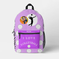 Girl Purple Photo Chic Volleyball