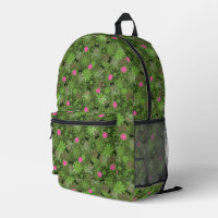 Girly Punk Skulls on Flower Camo background