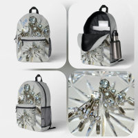Glamour de cristal avec initiales personnalisées