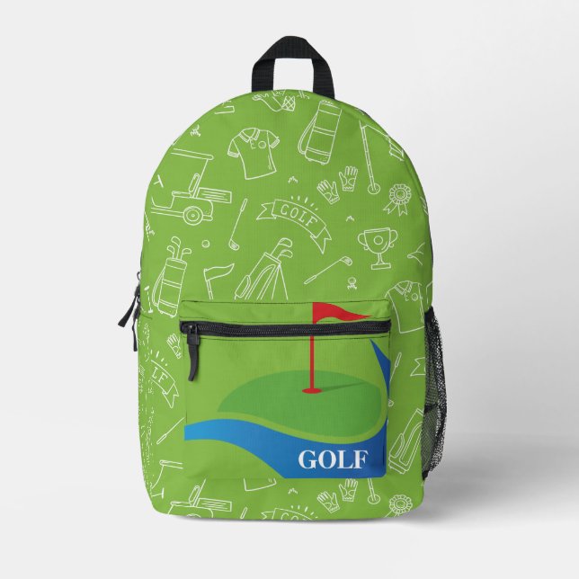 Sac À Dos Imprimé Golfeurs (Recto)