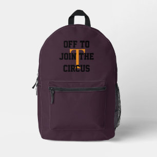 Sac À Dos Imprimé gosses personnalisés ou nom ado cerise pourpre