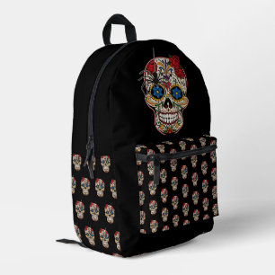 Sac À Dos Imprimé Gothique Araignée Noire Roses Ornements Crâne de s