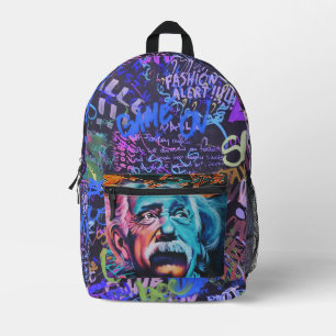 Sac À Dos Imprimé Graffiti coloré,
