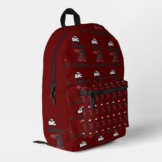 SAC À DOS IMPRIMÉ GRAND DESIGN DE CHIEN DADDY (Coin arrière gauche)